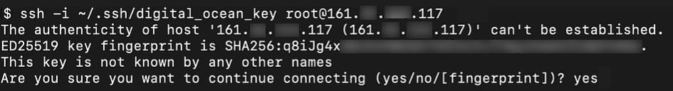 SSH auth prompt